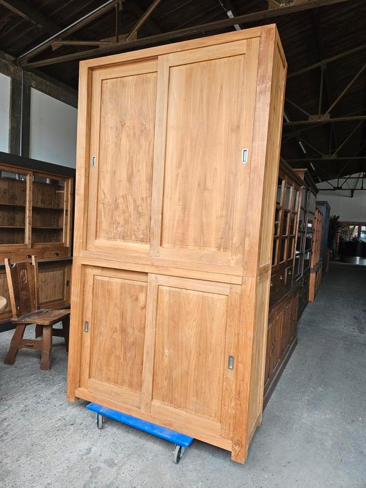 Prachtige teakhouten buffetkast / wandkast /boekenkast, Huis en Inrichting, Kasten | Lockerkasten, Zo goed als nieuw, Ophalen