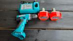 Makita accu's. (2) met lader, Doe-het-zelf en Verbouw, Gereedschap | Boormachines, Ophalen of Verzenden, Gebruikt, Minder dan 400 watt