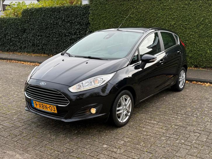 Ford Fiësta 1.0 EcoBoost 5D 2014 Zwart, Auto's, Ford, Particulier, Fiësta, Airconditioning, Bluetooth, Centrale vergrendeling