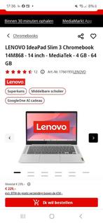 Lenovo chromebook nieuw 229 week oud met bon, Computers en Software, Windows Laptops, Ophalen of Verzenden, Zo goed als nieuw