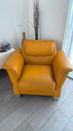 Fauteul wonen, Huis en Inrichting, Fauteuils, Ophalen, Zo goed als nieuw, 75 tot 100 cm, Leer
