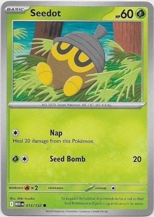 Mega Evolution,  Seedot [common] 13/132, Ophalen of Verzenden, Nieuw, Losse kaart