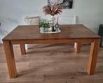Massief eiken eettafel, Ophalen, Gebruikt, Eikenhout, 50 tot 100 cm
