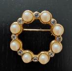 Broche Vintage, Ophalen of Verzenden, Minder dan 4 cm, Goud, Overige materialen