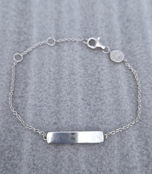 TI SENTO zilveren (925) plaatarmband, naamarmband, armband, Sieraden, Tassen en Uiterlijk, Armbanden, Zo goed als nieuw, Zilver