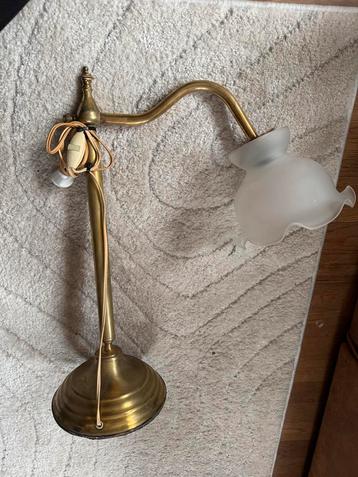 Jugendstil Tafellamp Opaalglas matglas beschikbaar voor biedingen
