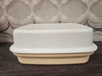 Tupperware vintage kornuit broodtrommel kaasdoos, Gebruikt, Tupperware, Onbekend, Wit