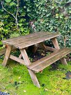 Picknicktafel, Tuin en Terras, Picknicktafels, Ophalen, Zo goed als nieuw, Rechthoekig, Hout