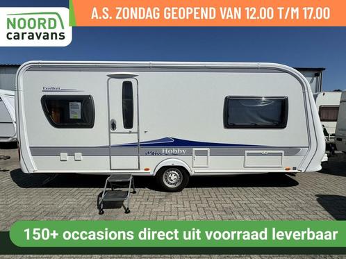 Hobby 540 UL EXCELLENT, ENKELE BEDDEN, VOORTENT, FIETSENDR., Caravans en Kamperen, Caravans, Bedrijf, tot en met 4, 1000 - 1250 kg