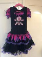 Verkleedjurkje met doodshoofd en vleugels, Ophalen of Verzenden, Gebruikt, Meisje, Jurk of Rok