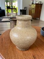 Beige bruine grote vaas van VEST Gouda, Ophalen of Verzenden