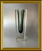 Mooi glazen blokvaasje, sommerso, Antiek en Kunst, Ophalen of Verzenden