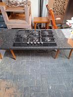 Inbouw gaskookplaat 5 pits incl graniet blad 150 cm, Witgoed en Apparatuur, Kookplaten, Ophalen of Verzenden, Zo goed als nieuw