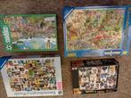 4x puzzel van 1000stukjes Compleet, Ophalen of Verzenden, Zo goed als nieuw