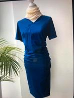 Purdey Far Hills jurk blauw travelstof 44 46 xxl, Maat 42/44 (L), Zo goed als nieuw, Knielengte, Verzenden