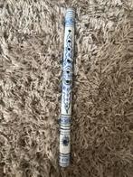 Handgeschilderde delfsblauwe Fluit, Muziek en Instrumenten, Ophalen of Verzenden, Zo goed als nieuw, Dwarsfluit