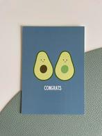 Avocado 'congrats' ansichtkaart TOV Products, Diversen, Ophalen of Verzenden, Nieuw