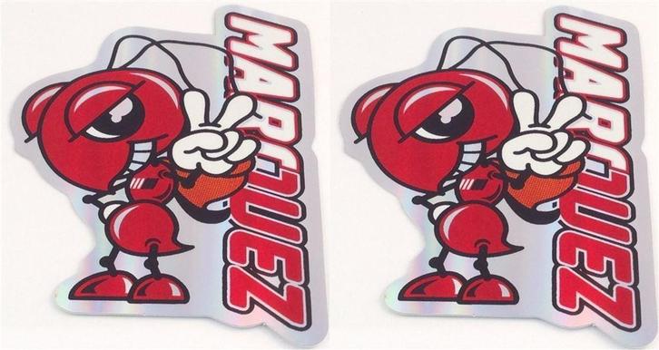 Marc Márquez metallic sticker set #2, Motoren, Accessoires | Stickers, Verzenden