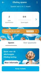 AH Efteling zegels €14,00 korting p.p., Twee personen, Kortingsbon, Pretpark