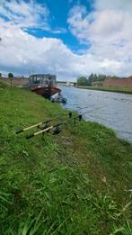 Feeder/karperhengels inclusief molens, Watersport en Boten, Ophalen, Zo goed als nieuw, Complete hengel