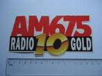 sticker oud AM675 Radio 10 Gold Tom Mulder Van Praag chiel, Verzamelen, Verzenden, Zo goed als nieuw, Bedrijf of Vereniging