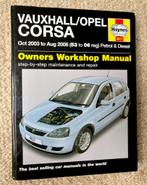 Opel Corsa C werkplaatshandboek, Auto diversen, Ophalen of Verzenden