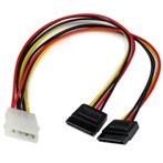 Molex (m) IDE naar 2x SATA (v) splitter adapter 20cm 0.2m, Nieuw, Desktop, Ophalen of Verzenden, 20cm