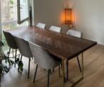 Visgraat eettafel, Huis en Inrichting, Ophalen, 200 cm of meer, 50 tot 100 cm, Zo goed als nieuw