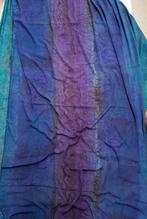 Dun katoen, paars, blauw, groen, zwart, diepe kleuren, Blauw, 120 cm of meer, Ophalen of Verzenden, Katoen