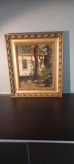 Ben Viegers - Boerderij met kippetjes, Antiek en Kunst, Kunst | Schilderijen | Klassiek, Ophalen