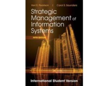 Strategic Management Of Information Syst 9781118322543 beschikbaar voor biedingen
