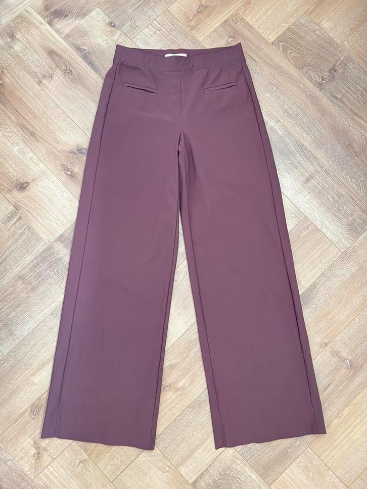 Studio anneloes lexie broek S merlot travelstof, Kleding | Dames, Broeken en Pantalons, Zo goed als nieuw, Maat 36 (S), Bruin
