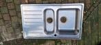 Spoelbak rvs, Huis en Inrichting, Keuken | Keukenelementen, Ophalen, 50 tot 100 cm, Zo goed als nieuw, Minder dan 100 cm