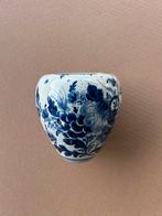 Delfts Blauwe Vaas met Bloemmotieven - Handbeschilderd Antie, Ophalen of Verzenden