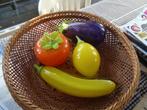 4x Vintage fruit dikwandig Murano, Ophalen