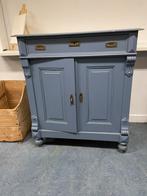 Blauwe meidenkast, Gebruikt, Met deur(en), Grenenhout, 25 tot 50 cm