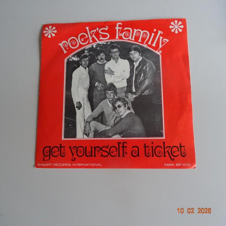 Roek's Family ‎– Get Yourself A Ticket, Cd's en Dvd's, Vinyl Singles, Gebruikt, Single, Pop, 7 inch, Ophalen of Verzenden