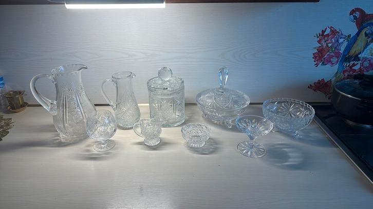 Echt Kristal Collectie: Karaffen, Schalen & Meer, Antiek en Kunst, Antiek | Glas en Kristal, Ophalen