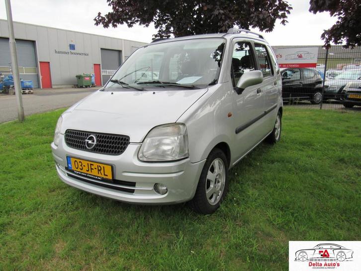Hoge Instap,,Opel Agila 1.2-16V Elegance, apk 05-10-2026, Auto's, Opel, Bedrijf, Te koop, Agila, Airbags, Alarm, Centrale vergrendeling