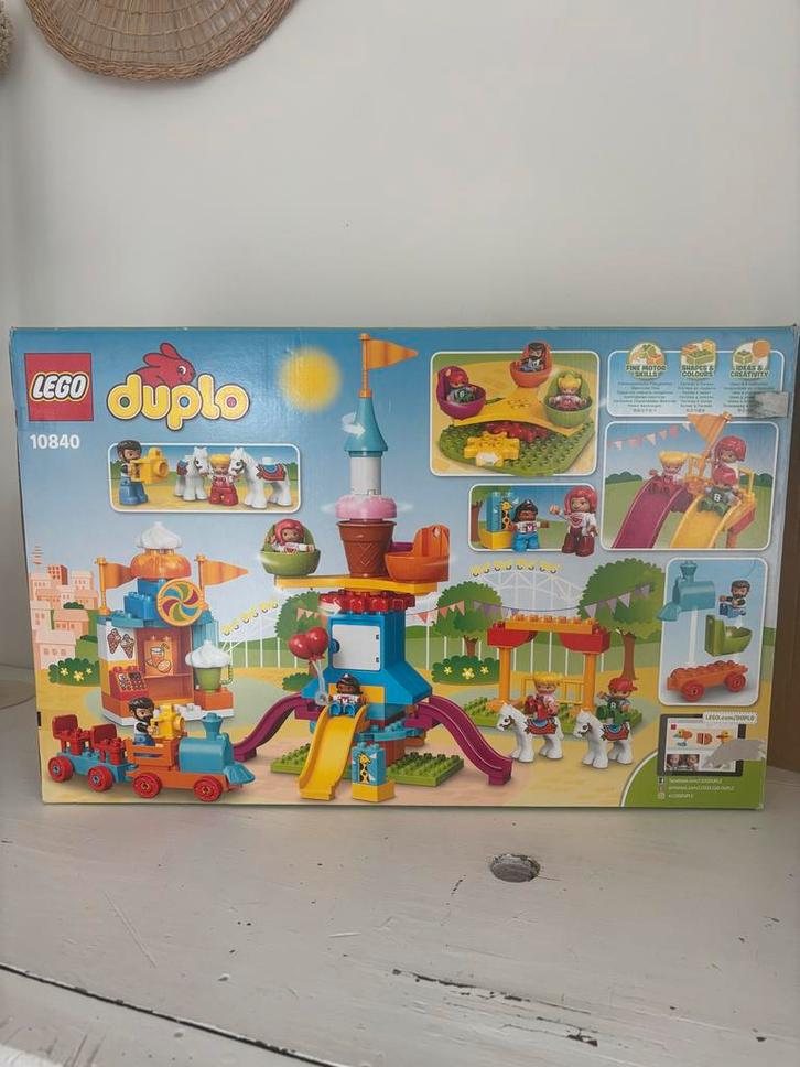 Lego Duplo Pretpark 10840, Kinderen en Baby's, Speelgoed | Duplo en Lego, Gebruikt, Duplo, Complete set, Ophalen of Verzenden