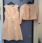 Esprit set: Jurk + bolero blazer nude roze patroon 36 41805