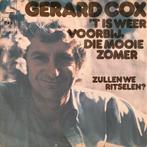 Gerard Cox - ‘t Is Weer Voorbij Die Mooie Zomer single 7inch, Ophalen of Verzenden, Zo goed als nieuw, Nederlandstalig