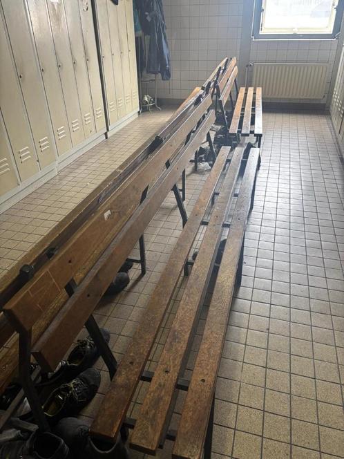4 zitbanken met rugleuning, Antiek en Kunst, Antiek | Meubels | Stoelen en Banken, Ophalen