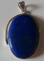 Koopje! Zilveren hanger (no 11) Lapis Lazulli, incl verzend, Zo goed als nieuw, Met edelsteen, Zilver, Verzenden