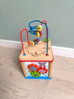 Houten Activiteitenkubus met kralenbaan, Ophalen of Verzenden, Gebruikt, Ontdekken