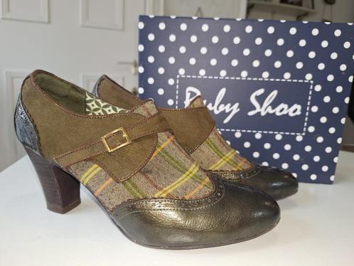 Groen geruite vintage stijl pumps maat 41, Kleding | Dames, Schoenen, Zo goed als nieuw, Pumps, Groen, Ophalen of Verzenden