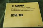 Yamaha DT250 DT400 1974 service manual supplement, Motoren, Ophalen of Verzenden, Yamaha