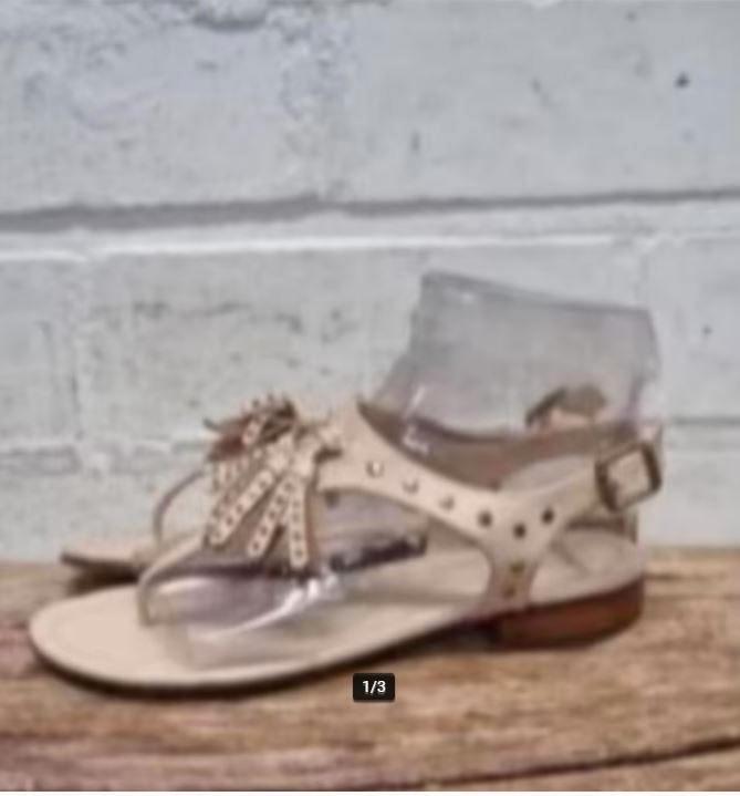 Catwalk - Prachtige leren sandalen maat 37 - Nieuwstaat, Kleding | Dames, Schoenen, Nieuw, Sandalen of Muiltjes, Beige, Ophalen of Verzenden