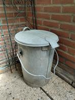 Oude zinken vuilnis emmer Ede, Ophalen, Gebruikt, Metaal, Minder dan 50 cm