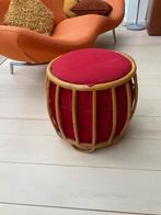 Vintage retro Rohe Noordwolde rotan wolmand niet gratis, Ophalen, Zo goed als nieuw, Rond, Minder dan 50 cm